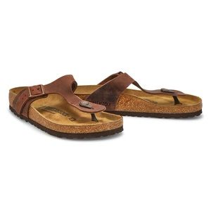 Birkenstock Womens Gizeh Thong Sandal Habana Size 39 Wide